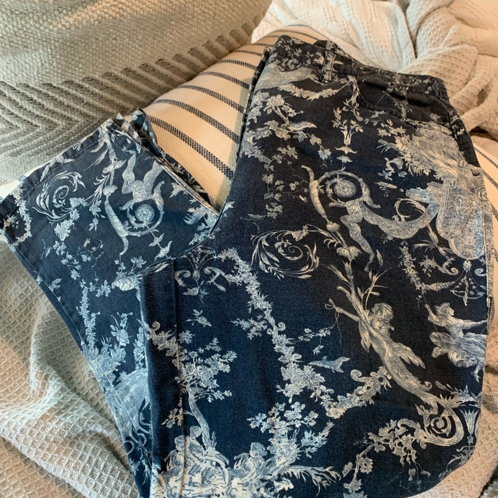 Talbots floral pants size 10
